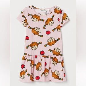 H&M Pippi Longstocking dress size 8-10